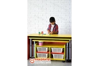 Многофункциональный детский стол с набором корзин «Поместим все»