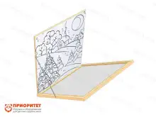 Настенный модуль с откидной рамой «Многоразовая раскраска» (75x75)1