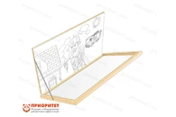 Настенный модуль с откидной рамой «Многоразовая раскраска» (150x75)