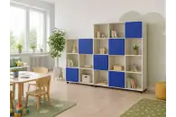 Стеллаж для игрушек и книг «Цветные кубики»