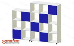 Стеллаж для игрушек и книг «Цветные кубики»1