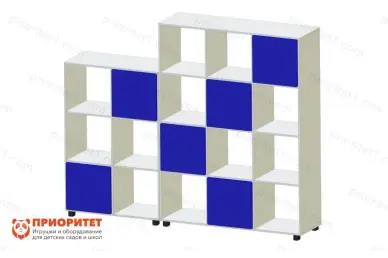Стеллаж для игрушек и книг «Цветные кубики»