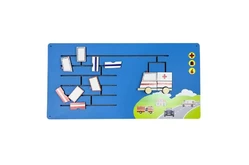 Дидактическая панель «Собери автомобили экстренных служб»1