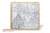 Настенный модуль «Многоразовая раскраска» (75x75)