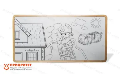 Настенный модуль «Многоразовая раскраска» (150x75) Настенный модуль «Многоразовая раскраска» (150x75)