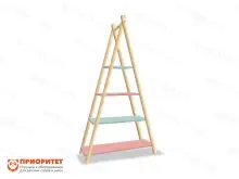 Стеллаж для игрушек и книг «Домик»1