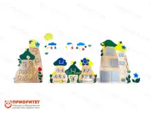 Набор тактильно-развивающих панелей «Полянка умений»1