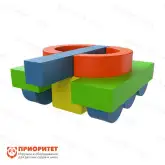 Набор мягких игровых модулей Танк Набор мягких игровых модулей Танк1