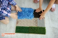 Тактильно-развивающая панель «Различные текстуры»