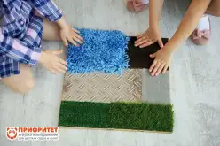 Тактильно развивающая панель Текстуры1