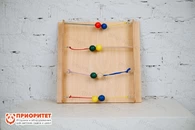 Тактильно-развивающая панель с текстурами «Цветные шарики»