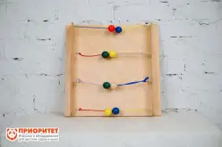 Тактильно-развивающая панель с текстурами Цветные шарики Тактильно-развивающая панель с текстурами Цветные шарики1