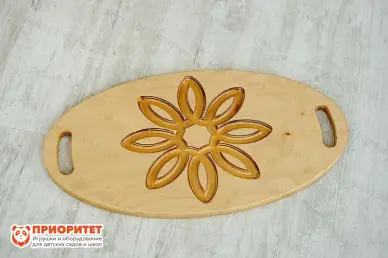 Тактильно-развивающая панель-лабиринт «Цветочек»