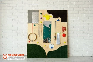 Акустическая настенная тактильная панель «Любим музыку» Акустическая настенная тактильная панель «Любим музыку»