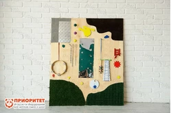 Акустическая настенная тактильная панель «Любим музыку»1