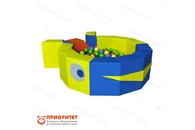 Мягкий сухой бассейн «Кит» с горкой