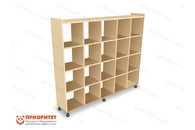 Шкаф-стеллаж для детских горшочков «Ясельки»