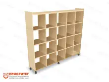 Шкаф-стеллаж для детских горшочков «Ясельки»1