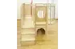 Игровой комплекс домик из дерева с лесенкой