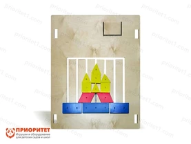 Тактильно-развивающая панель-лабиринт «Увлекательная геометрия»