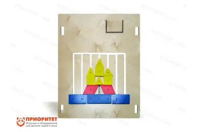 Тактильно-развивающая панель-лабиринт «Увлекательная геометрия» Тактильно-развивающая панель-лабиринт «Увлекательная геометрия»