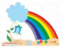 Декоративно-развивающая панель «На радужном лугу №2»1