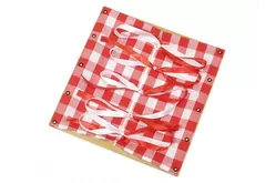 Рамка Монтессори с бантами1