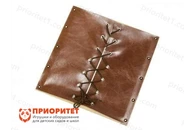 Рамка Монтессори со шнуровкой и крючками на коже