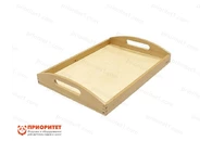 Поднос Монтессори средний с фигурной ручкой