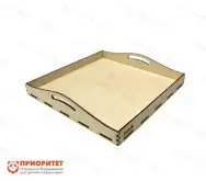 Поднос Монтессори фанерный (27,5х27,5х3 см)1