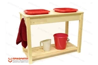 Игровой набор Монтессори «Стол для стирки белья со встроенными тазиками»