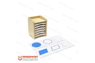 Шкафчик с карточками к геометрическому комоду Монтессори