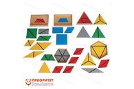 Игровой набор Монтессори «Конструктивные треугольники» (5 ящиков)