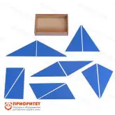 Игровой набор Монтессори «Голубые конструктивные треугольники»1