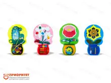 Набор бизибордов «Мой сад» (кактус, ромашка, роза, подсолнух)1