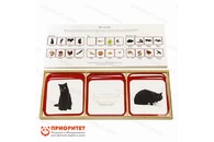 Комплект карточек Монтессори «Кто что ест»