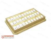 Игровой набор Монтессори «Английский алфавит на пластиковых табличках. Печатные»1