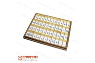 Игровой набор Монтессори «Казахский алфавит на пластиковых табличках. Печатные»