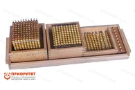 Материал Монтессори из золотых бусин «Знакомство с десятичной системой»