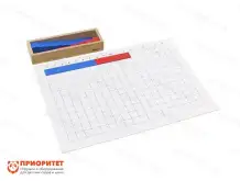 Игровой набор Монтессори «Игра с полосками для сложения»1
