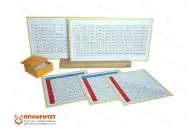Игровой набор Монтессори «Рабочие и контрольные карты для умножения»