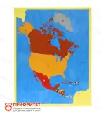 Игровой набор Монтессори «Карта Северной Америки»1