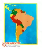 Игровой набор Монтессори «Карта Южной Америки»1