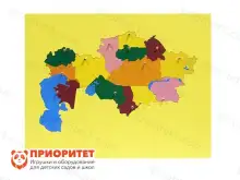 Игровой набор Монтессори «Карта Казахстана»1