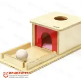 Коробочка Монтессори с шариком Коробочка Монтессори с шариком1