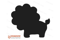 Фигурная грифельная меловая доска «Лев»