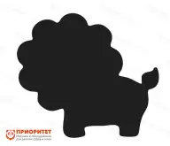 Фигурная грифельная меловая доска «Лев»1