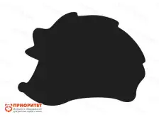 Фигурная грифельная меловая доска «Ежик»1