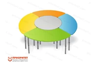 Стол растущий на регулируемых ножках «В кругу друзей»