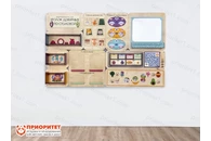 Дидактическая настенная панель «Уголок дежурных по столовой»